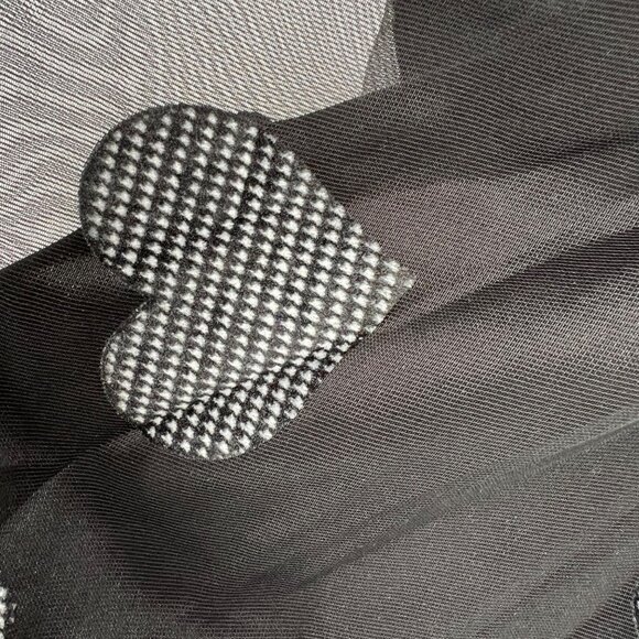 For Love and Lemons Alexandra Long Sleeve Mini Dress Black Hearts Size Small NWT - Picture 11 of 14